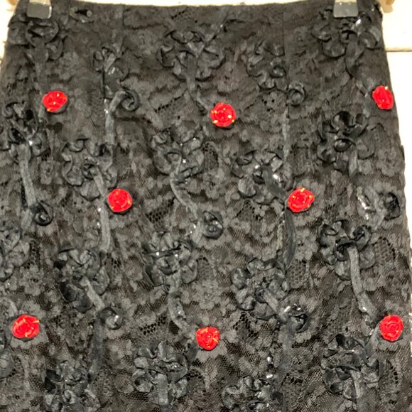 VINTAGE MAXI PENCIL LACE SKIRTS SIZE 26 - Picture 8 of 8